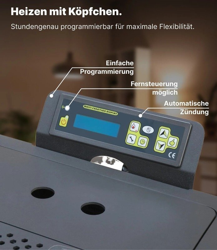 UMBRELLA PR8 – Pelletkaminofen 9 kW | Wi-Fi Ready – Bild 2