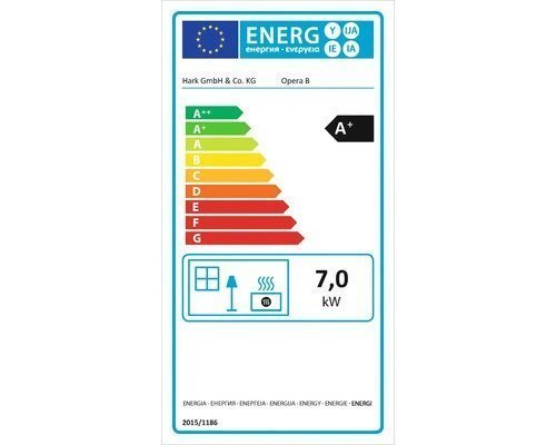 Hark Kaminofen Opera-B – Keramik meteorschwarz, 7 kW – Bild 3